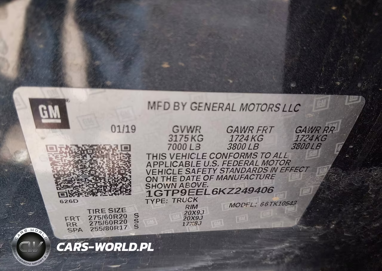 2019 GMC Sierra 1500 At4 VIN:1GTP9EEL6KZ249406 - 9