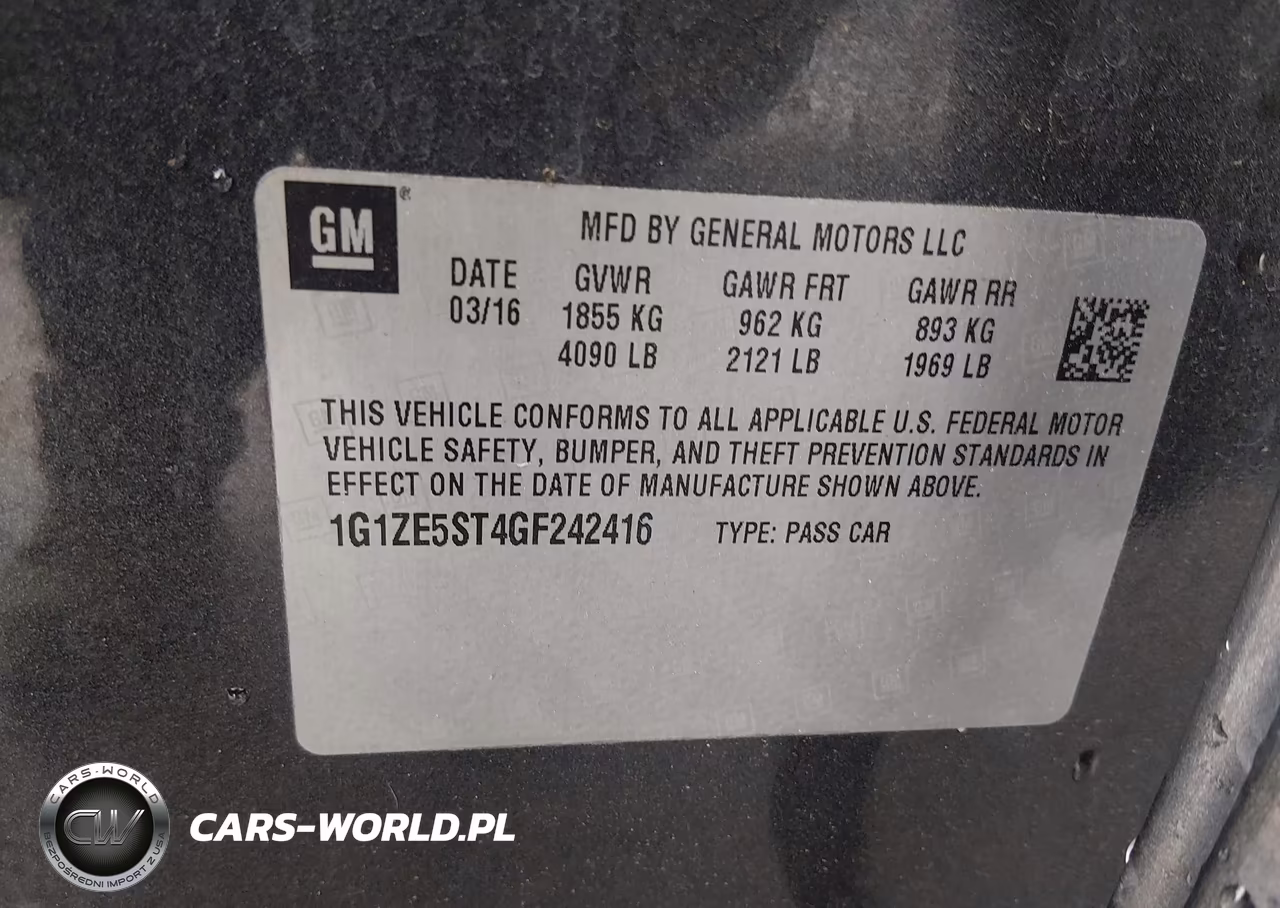 2016 Chevrolet Malibu 1Lt VIN:1G1ZE5ST4GF242416 - 9