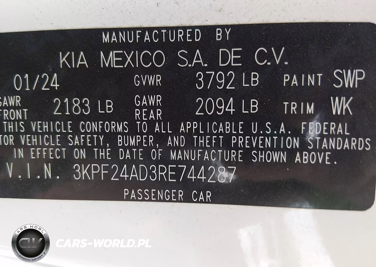 2024 Kia Forte Lxs VIN:3KPF24AD3RE744287 - 9