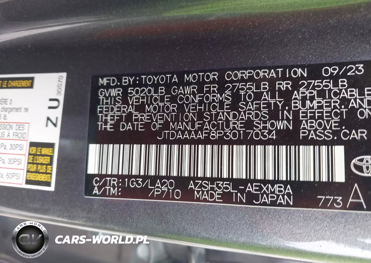 2023 Toyota Crown Limited VIN:JTDAAAAF8P3017034 - 9