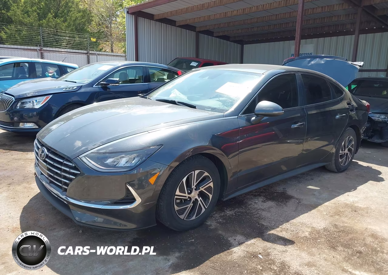 2021 Hyundai Sonata Blue VIN:KMHL24JJ7MA021896 - 2