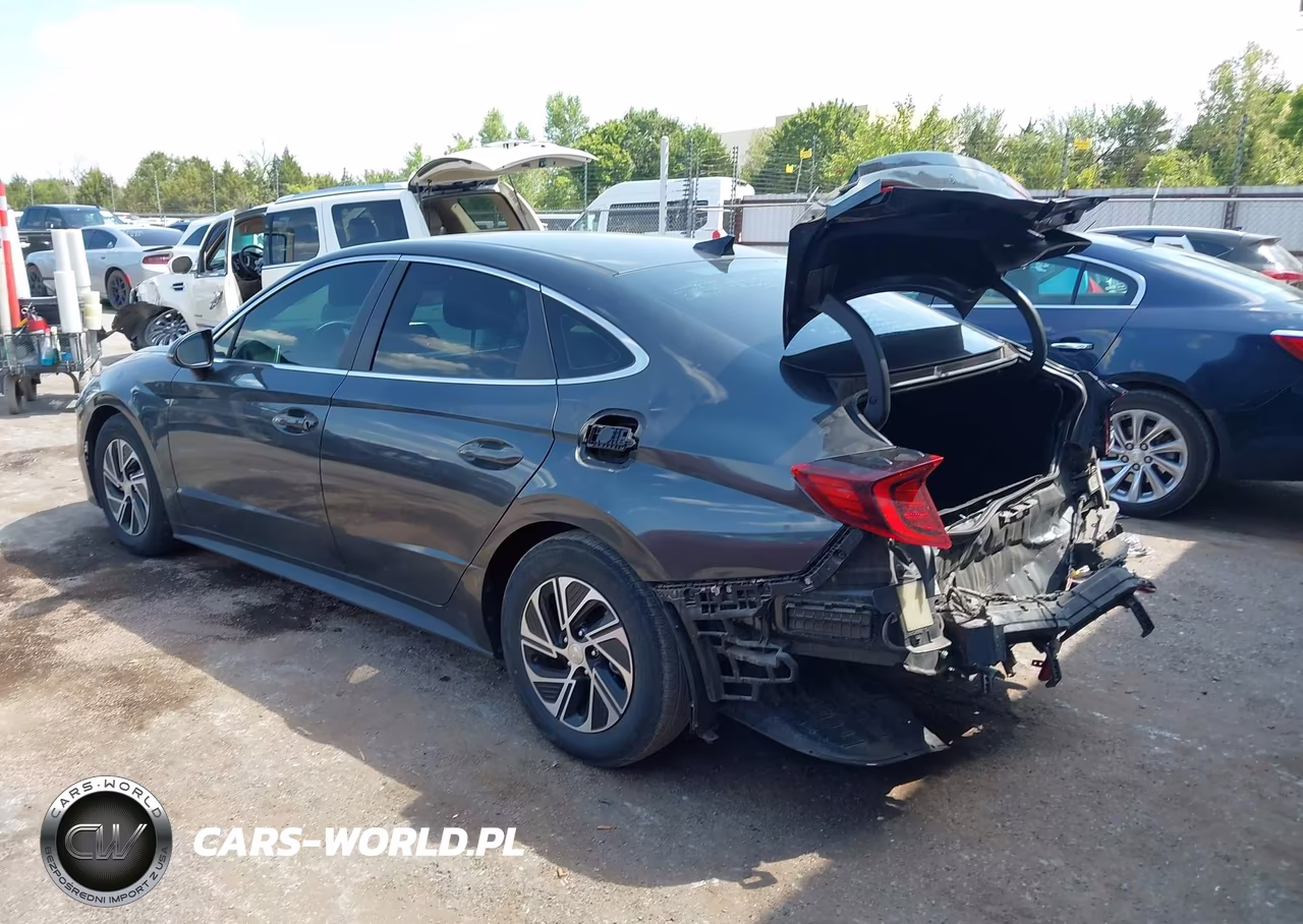 2021 Hyundai Sonata Blue VIN:KMHL24JJ7MA021896 - 3