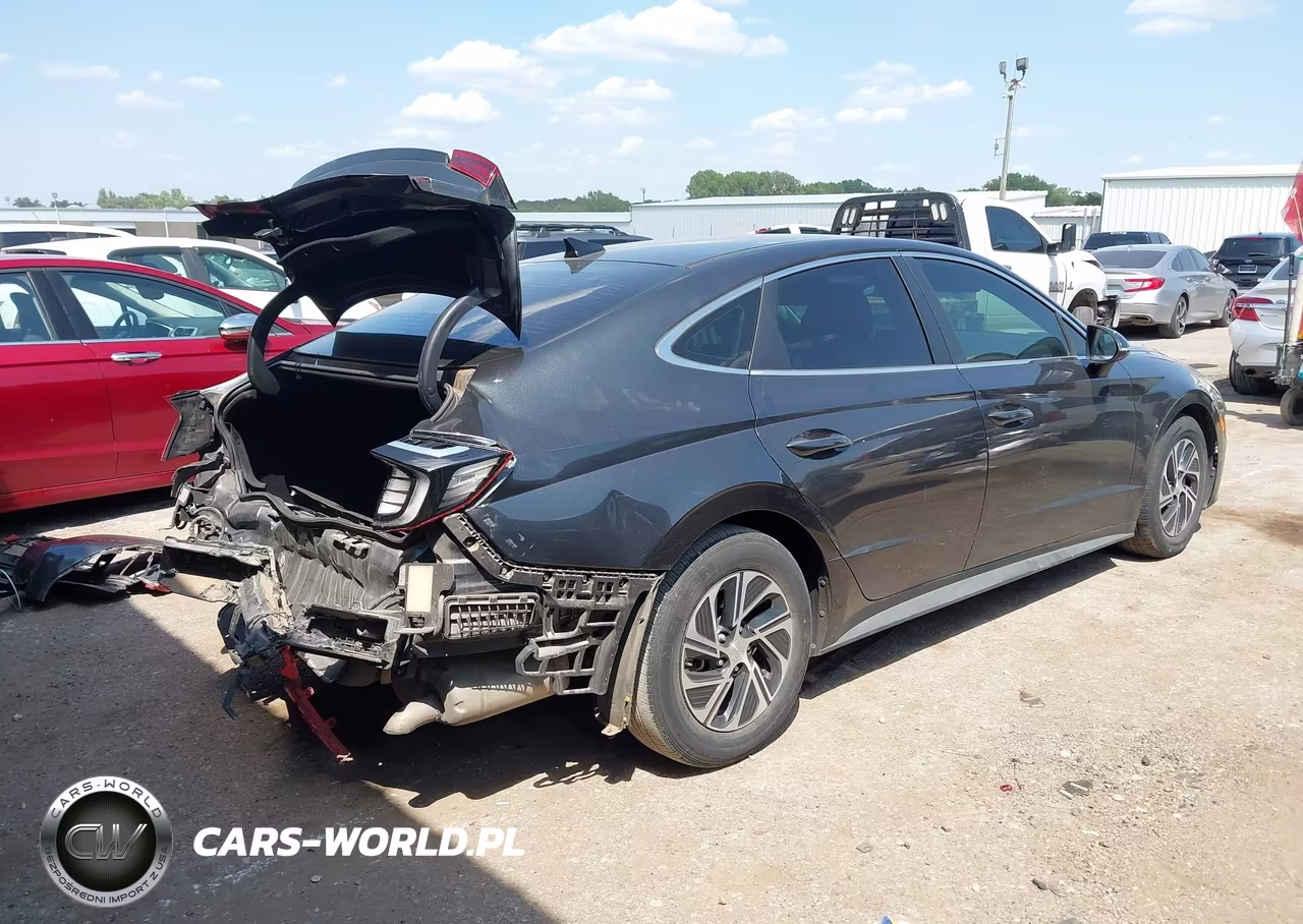 2021 Hyundai Sonata Blue VIN:KMHL24JJ7MA021896 - 4