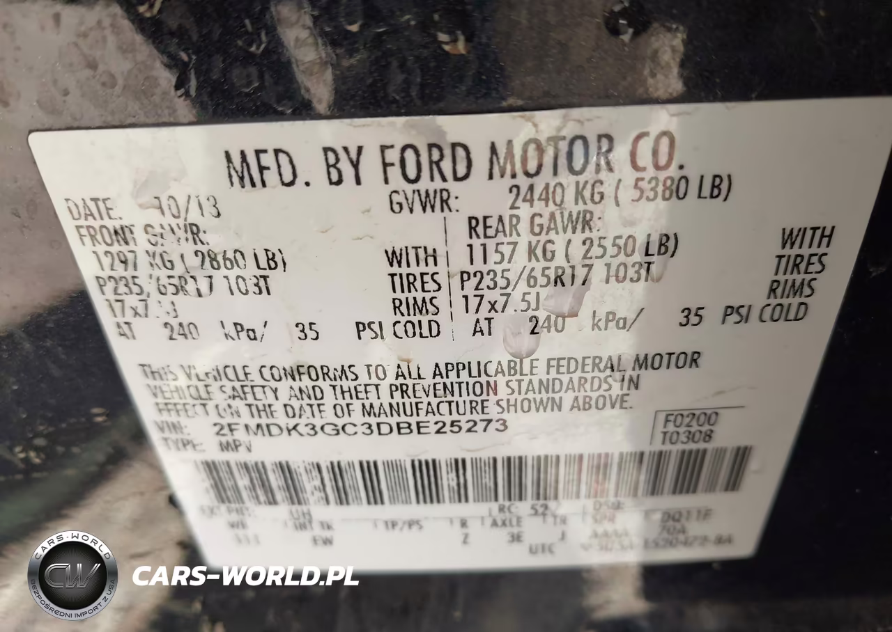2013 Ford Edge Se VIN:2FMDK3GC3DBE25273 - 9