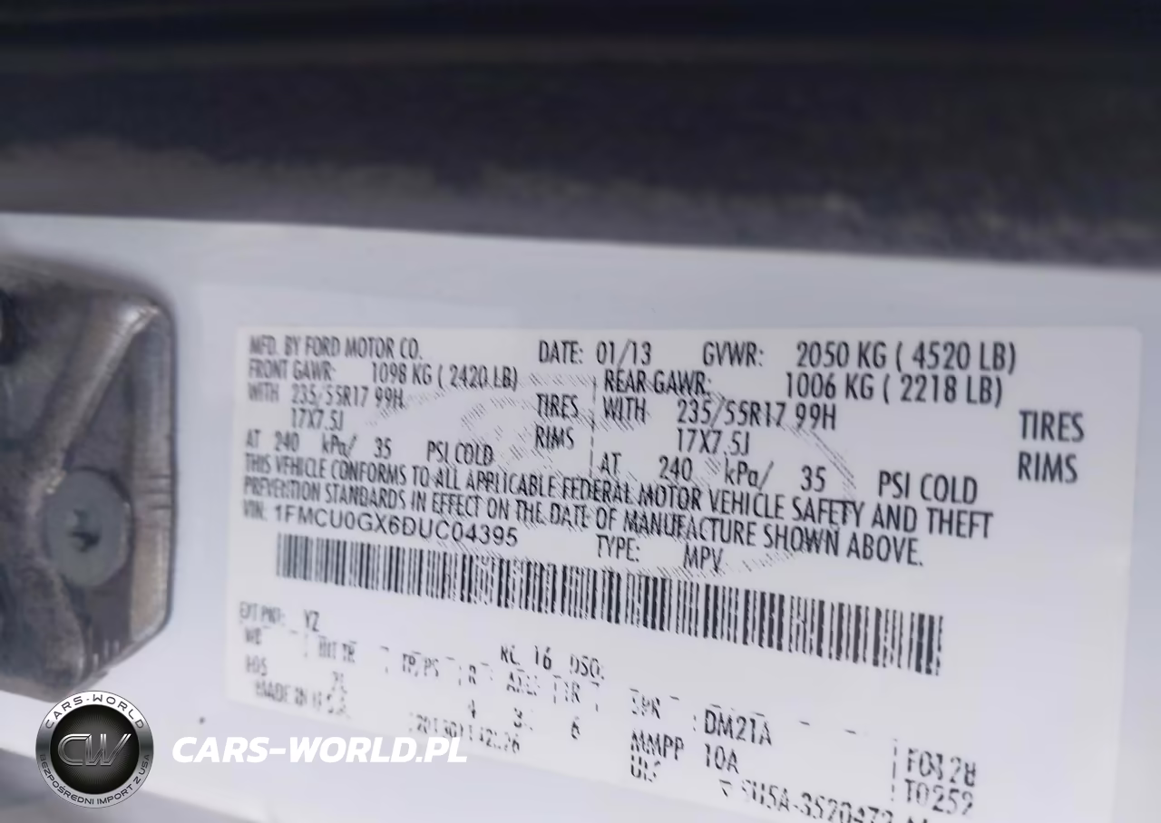2013 Ford Escape Se VIN:1FMCU0GX6DUC04395 - 9