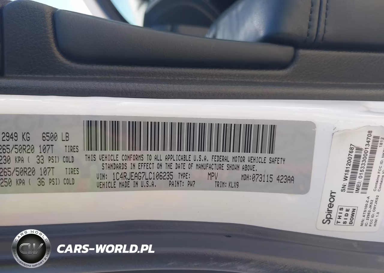 2020 Jeep Grand Cherokee Altitude 4X2 VIN:1C4RJEAG7LC106235 - 9