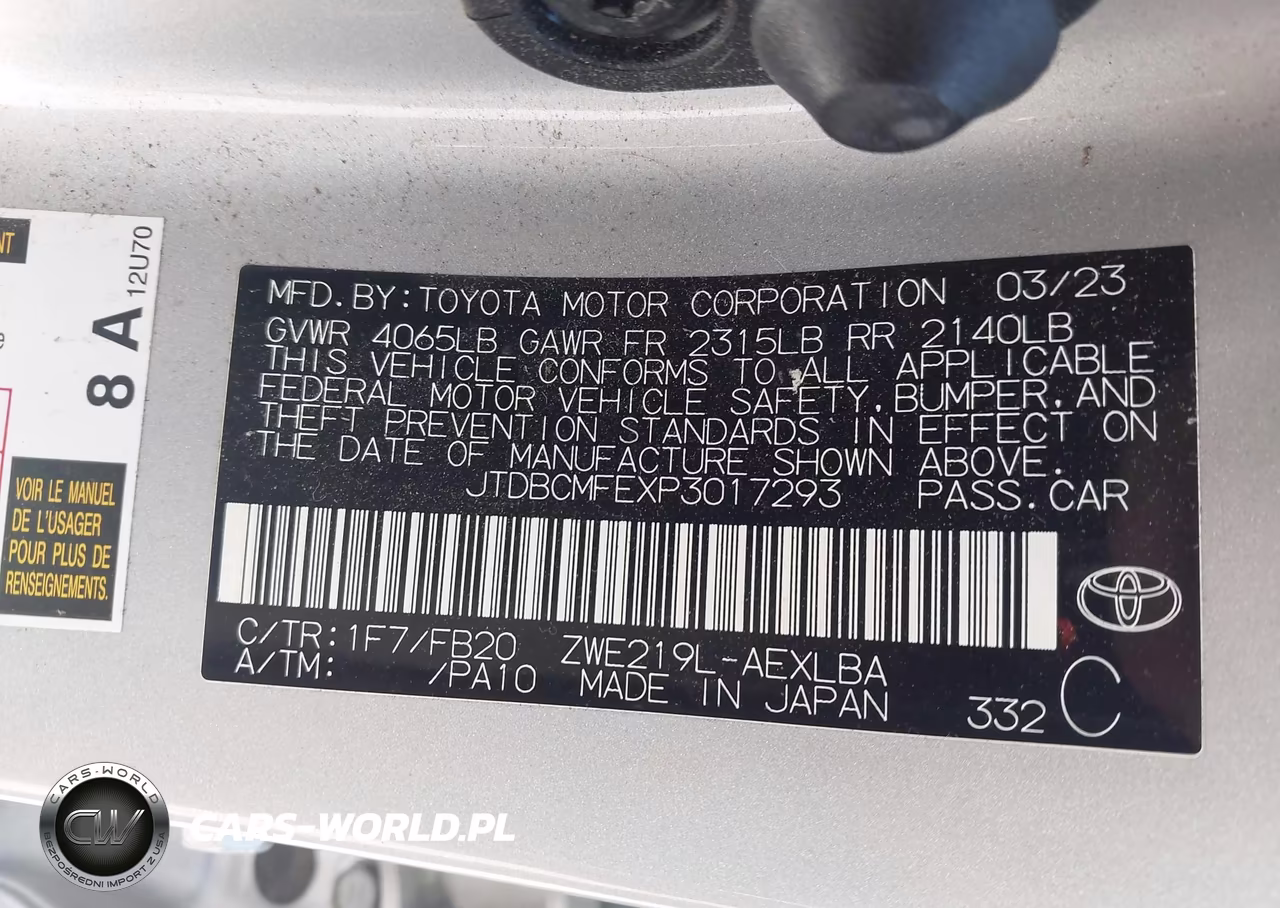 2023 Toyota Corolla Hybrid Le VIN:JTDBCMFEXP3017293 - 9