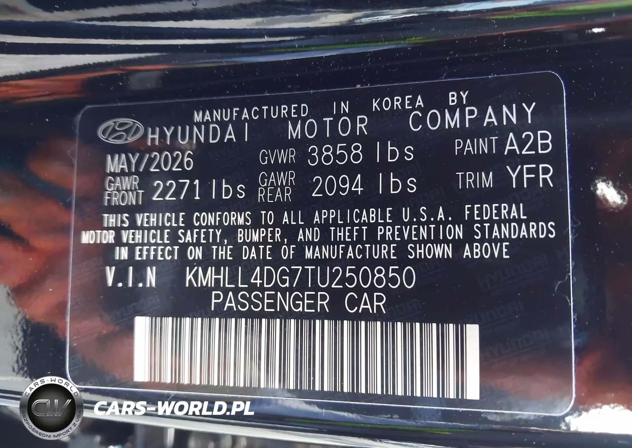 2026 Hyundai Elantra Se VIN:KMHLL4DG7TU250850 - 9