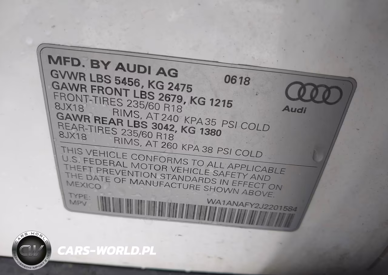 2018 Audi Q5 2.0T Premium-2.0T Tech Premium VIN:WA1ANAFY2J2201584 - 9