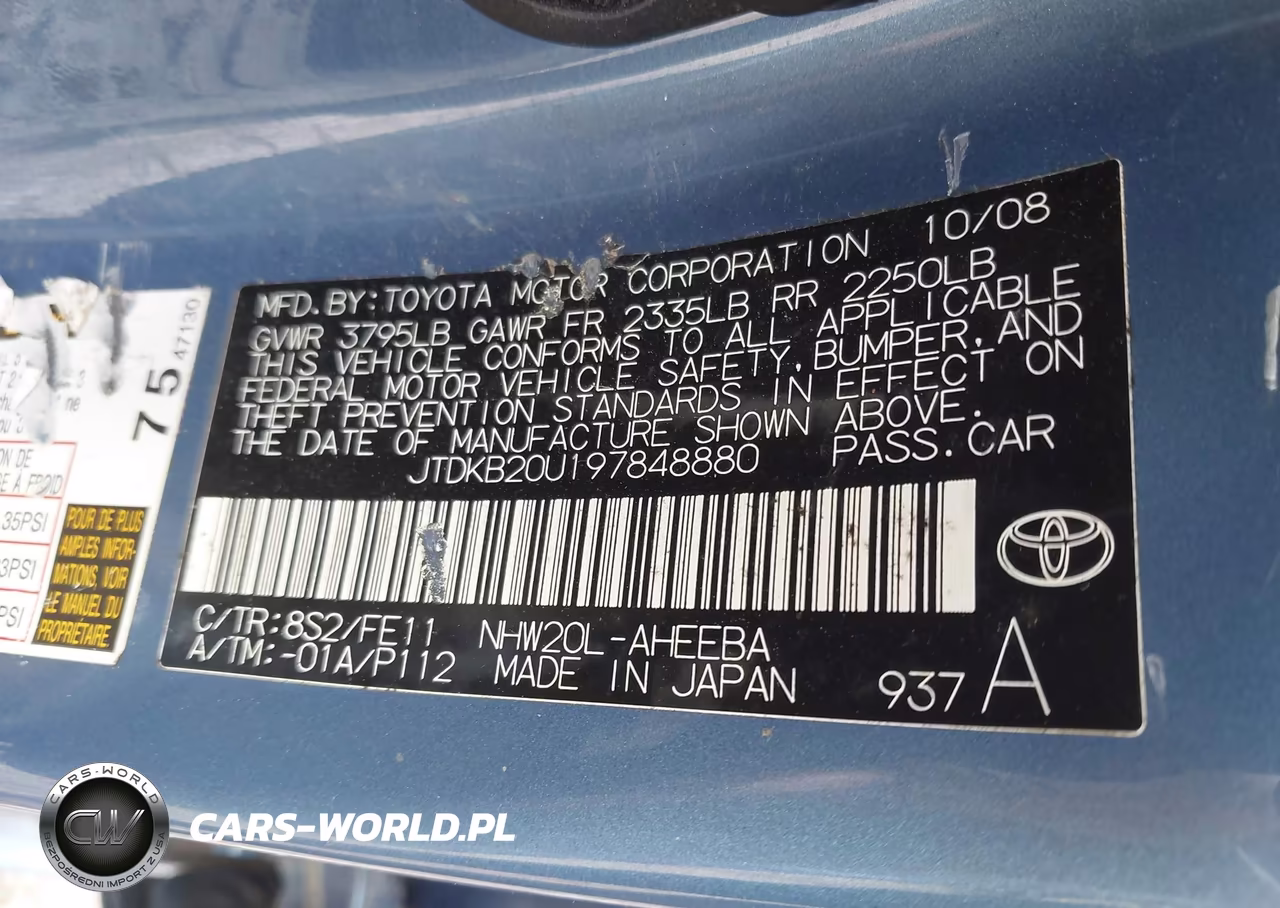 2009 Toyota Prius VIN:JTDKB20U197848880 - 9