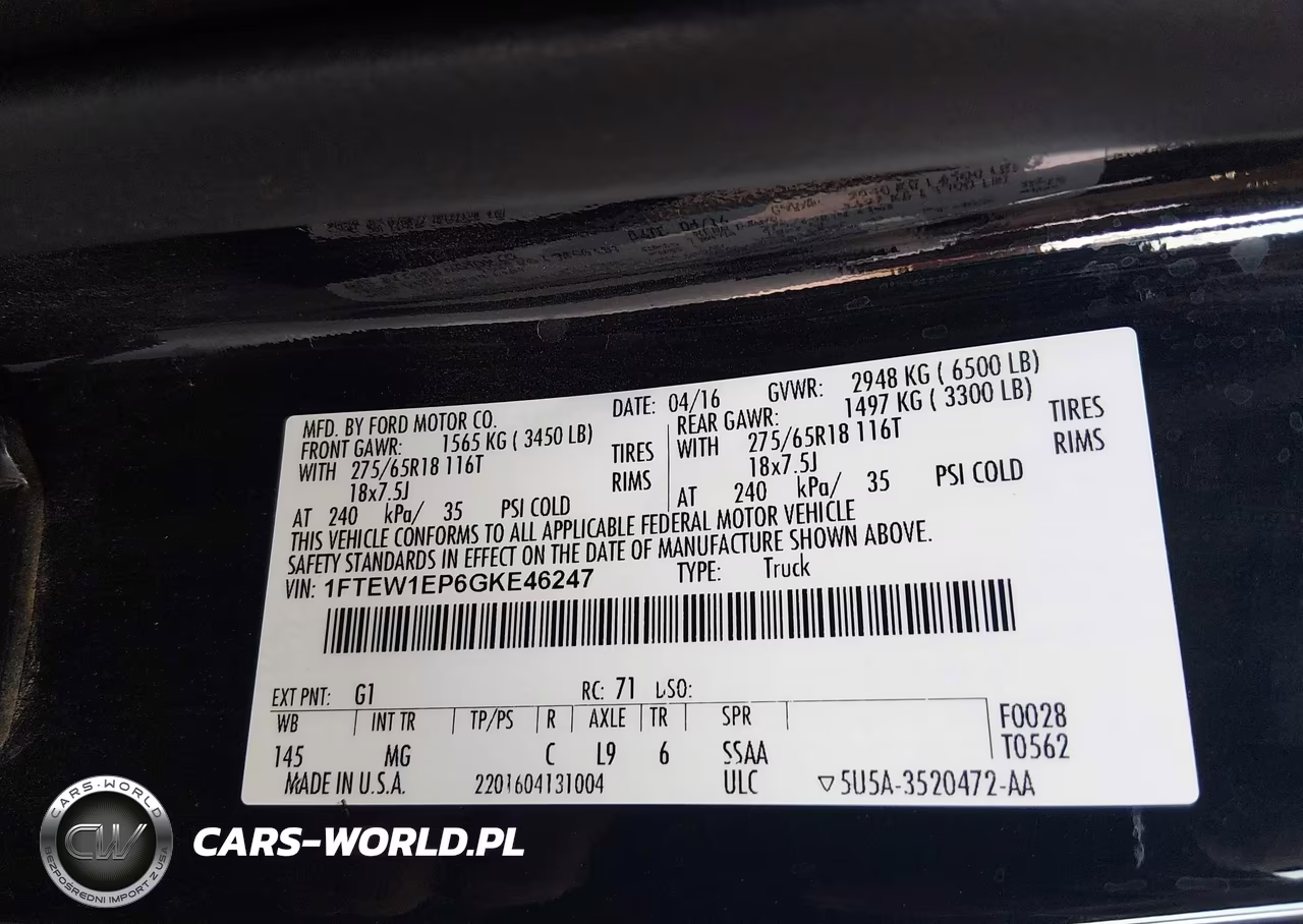2016 Ford F-150 Xlt VIN:1FTEW1EP6GKE46247 - 9
