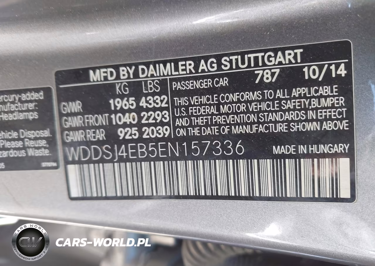 2014 Mercedes-Benz Cla 250 VIN:WDDSJ4EB5EN157336 - 9