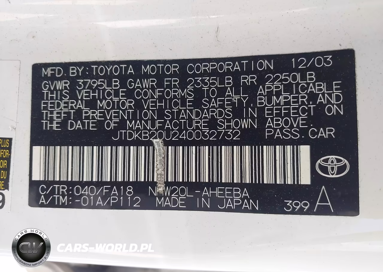 2004 Toyota Prius VIN:JTDKB20U240032732 - 9