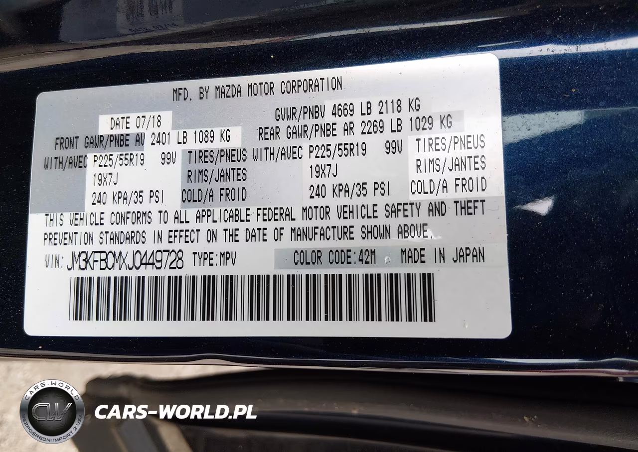 2018 Mazda Cx-5 Touring VIN:JM3KFBCMXJ0449728 - 9