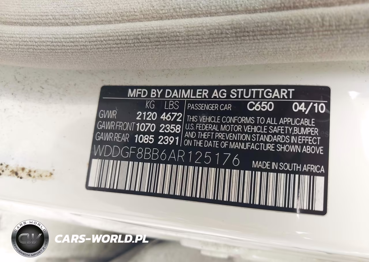 2010 Mercedes-Benz C 300 Sport 4Matic VIN:WDDGF8BB6AR125176 - 9