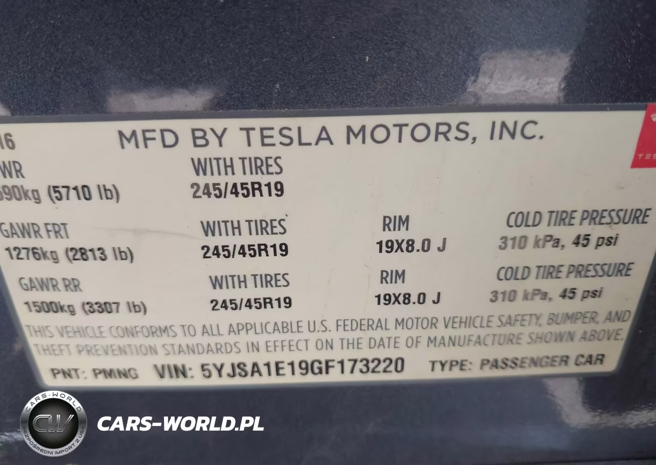 2016 Tesla Model S 60-70-75-85 VIN:5YJSA1E19GF173220 - 9