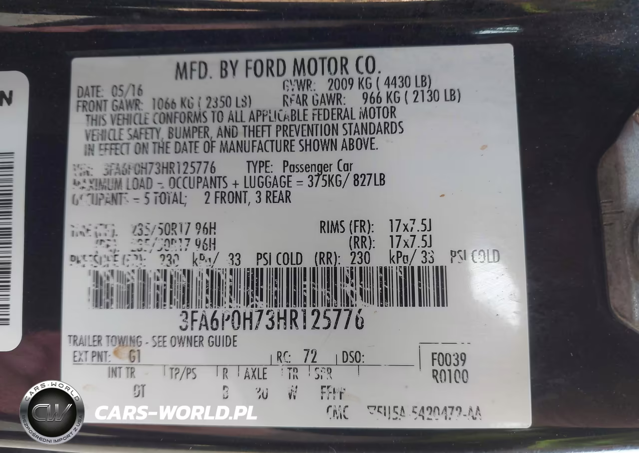 2017 Ford Fusion Se VIN:3FA6P0H73HR125776 - 9