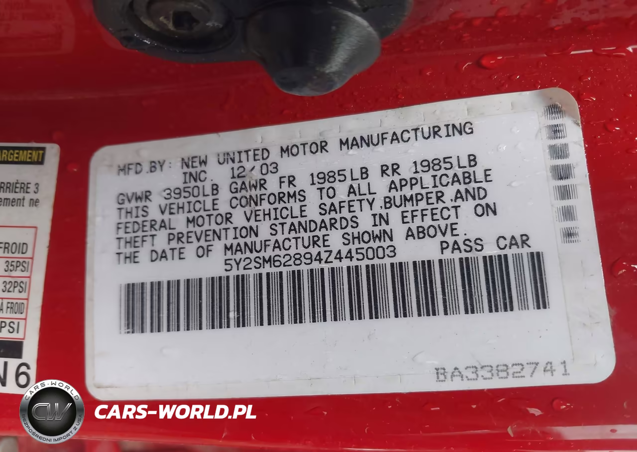 2004 Pontiac Vibe VIN:5Y2SM62894Z445003 - 9