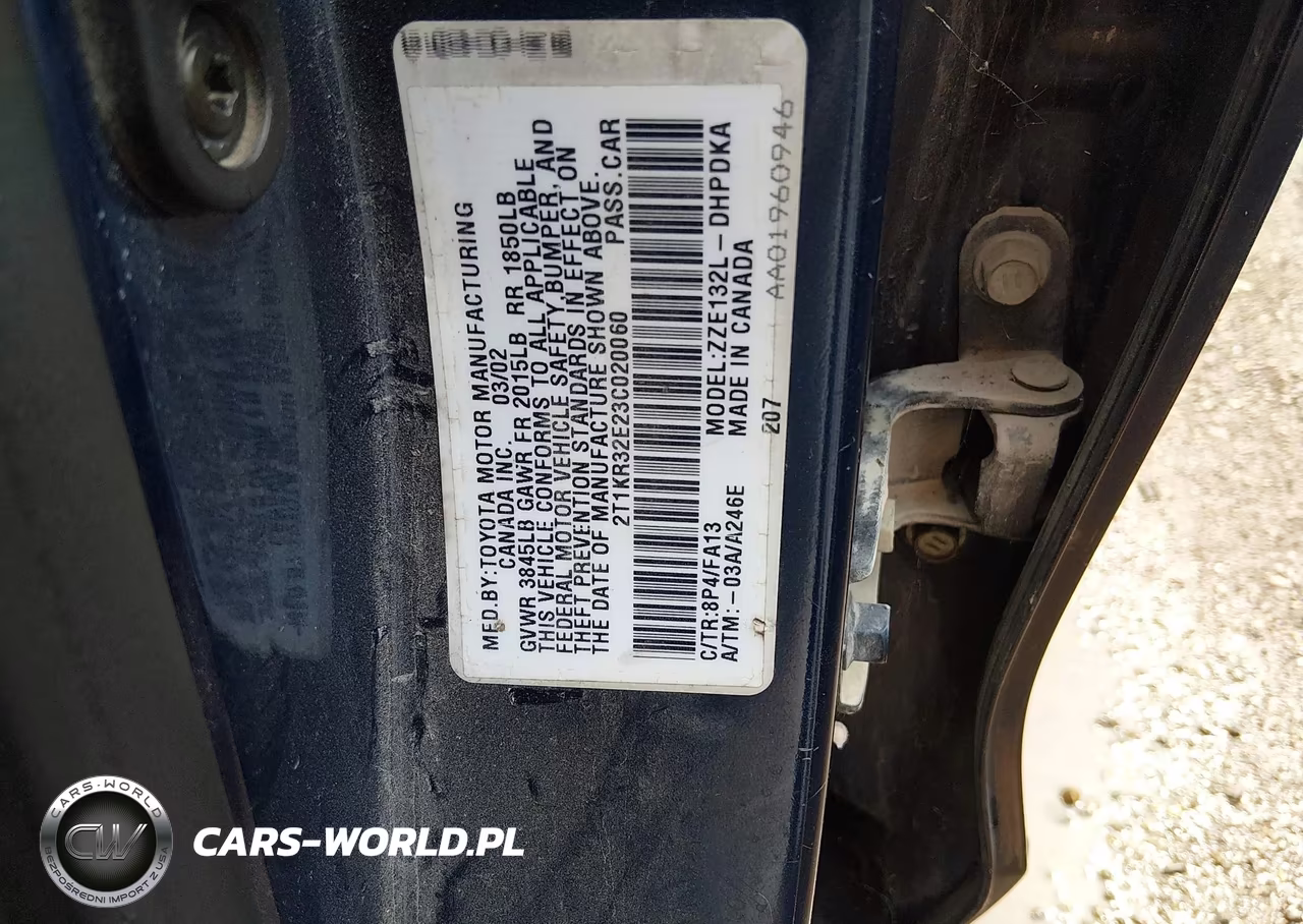 2003 Toyota Matrix Standard VIN:2T1KR32E23C020060 - 9