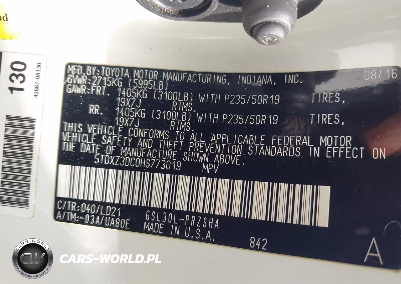 2017 Toyota Sienna Se 8 Passenger VIN:5TDXZ3DC0HS773019 - 9