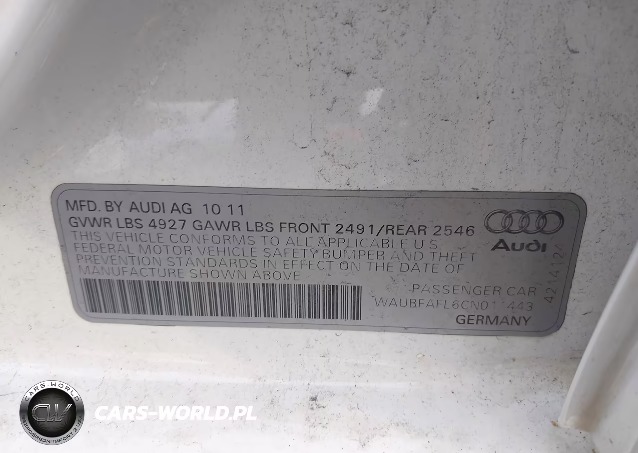 2012 Audi A4 2.0T Premium VIN:WAUBFAFL6CN011443 - 9