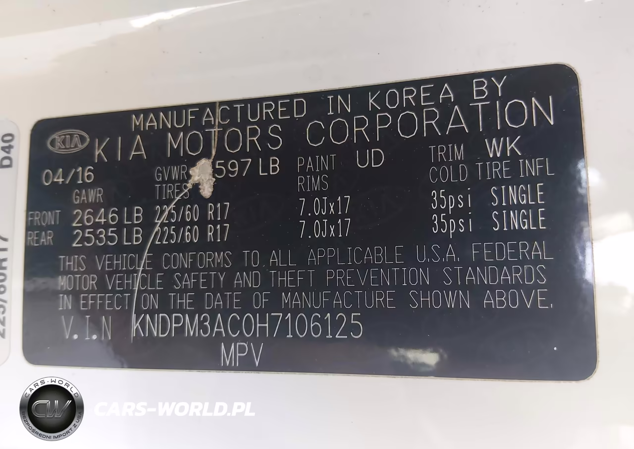 2017 Kia Sportage Lx VIN:KNDPM3AC0H7106125 - 9