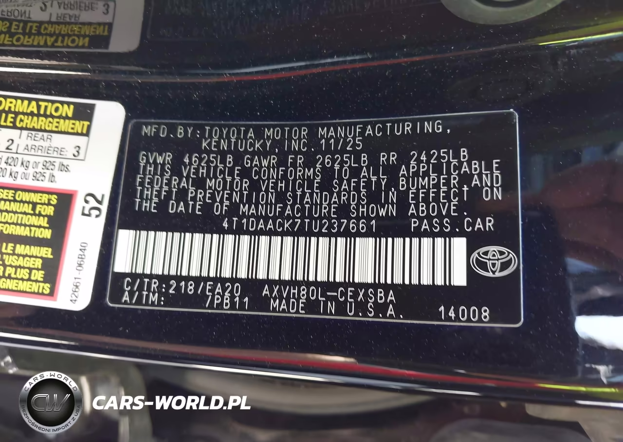2026 Toyota Camry Se VIN:4T1DAACK7TU237661 - 9