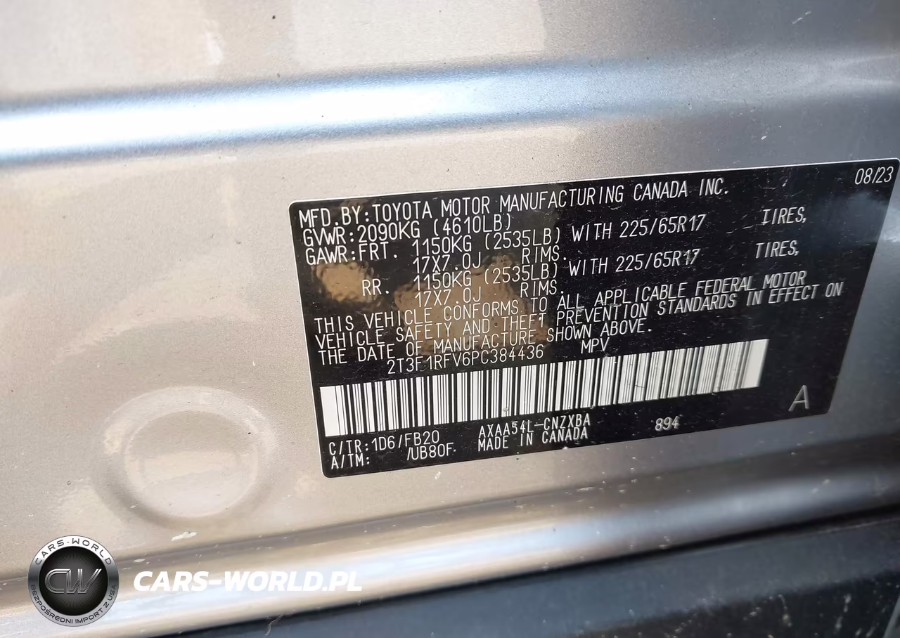 2023 Toyota Rav4 Le VIN:2T3F1RFV6PC384436 - 9