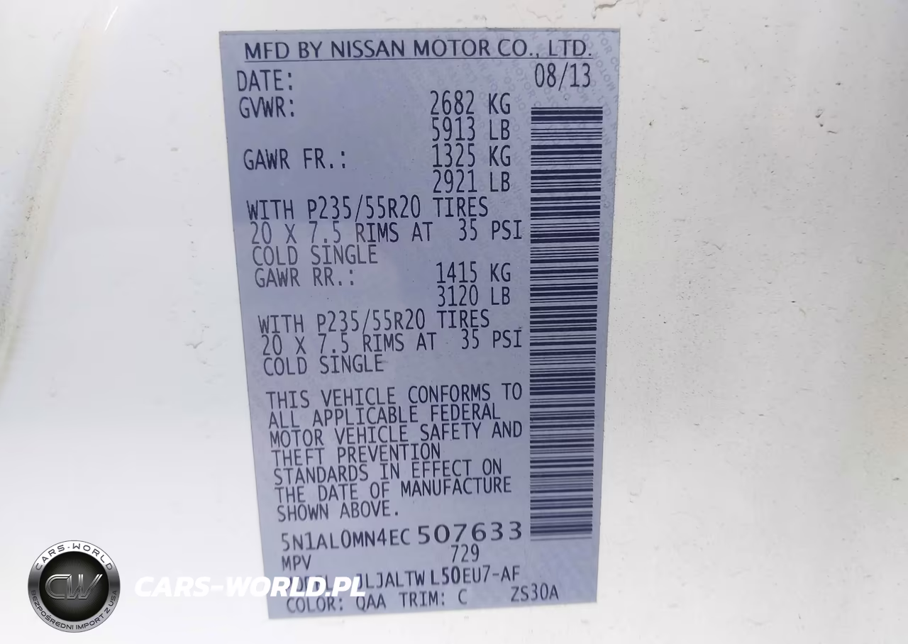 2014 Infiniti Qx60 VIN:5N1AL0MN4EC507633 - 9