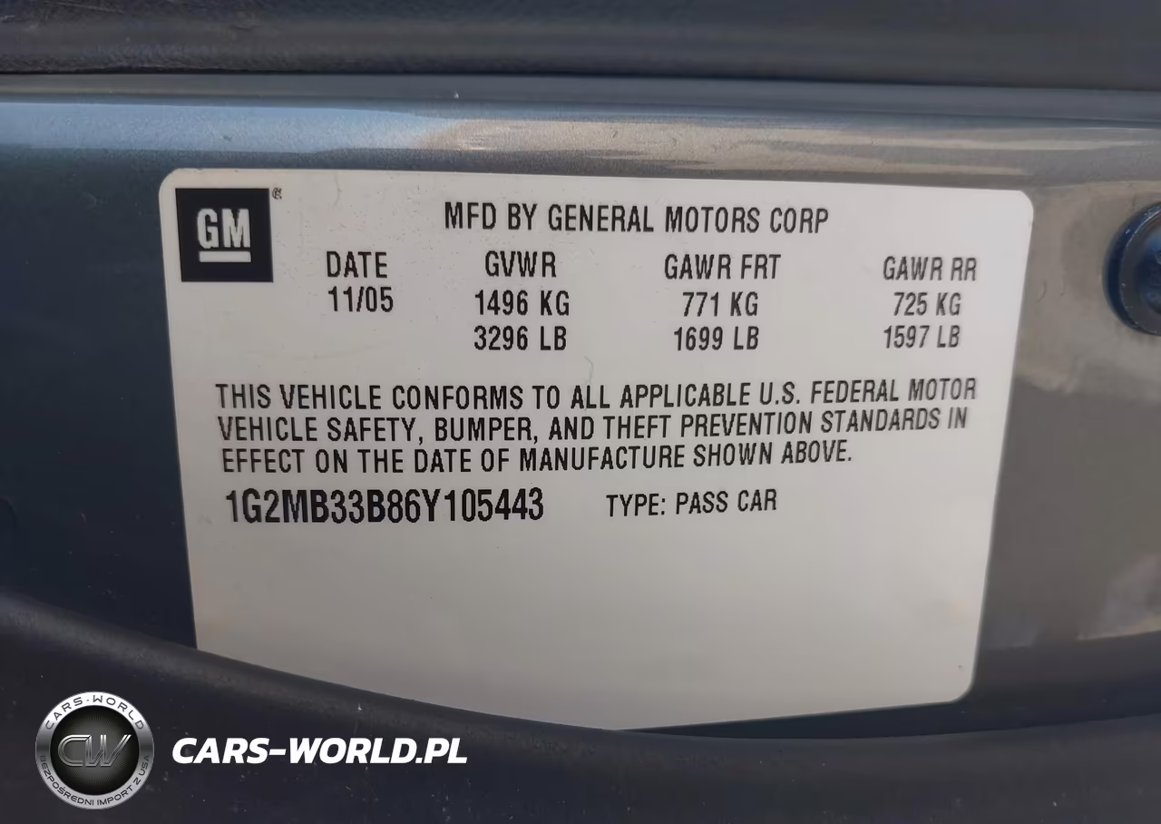 2006 Pontiac Solstice VIN:1G2MB33B86Y105443 - 9
