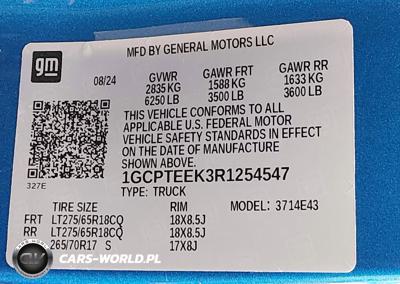 2024 Chevrolet Colorado 4Wd Trail Boss VIN:1GCPTEEK3R1254547 - 9