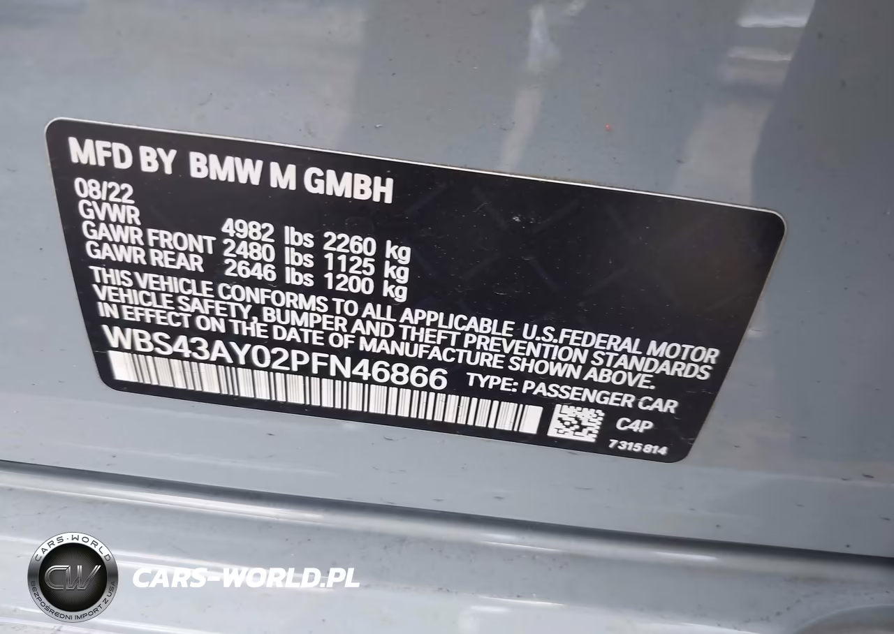 2023 BMW M3 Competition xDrive VIN:WBS43AY02PFN46866 - 9