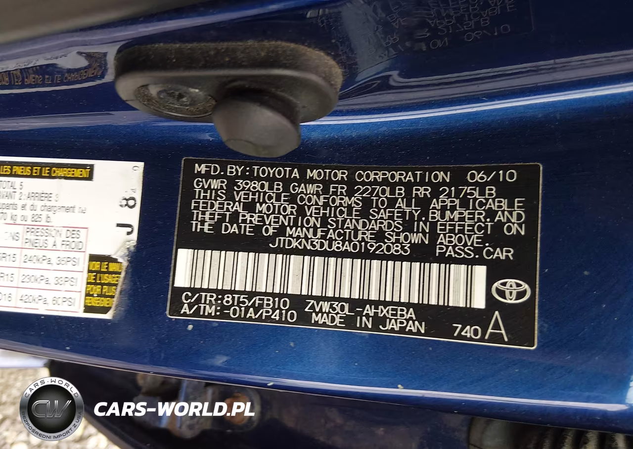2010 Toyota Prius Ii VIN:JTDKN3DU8A0192083 - 9