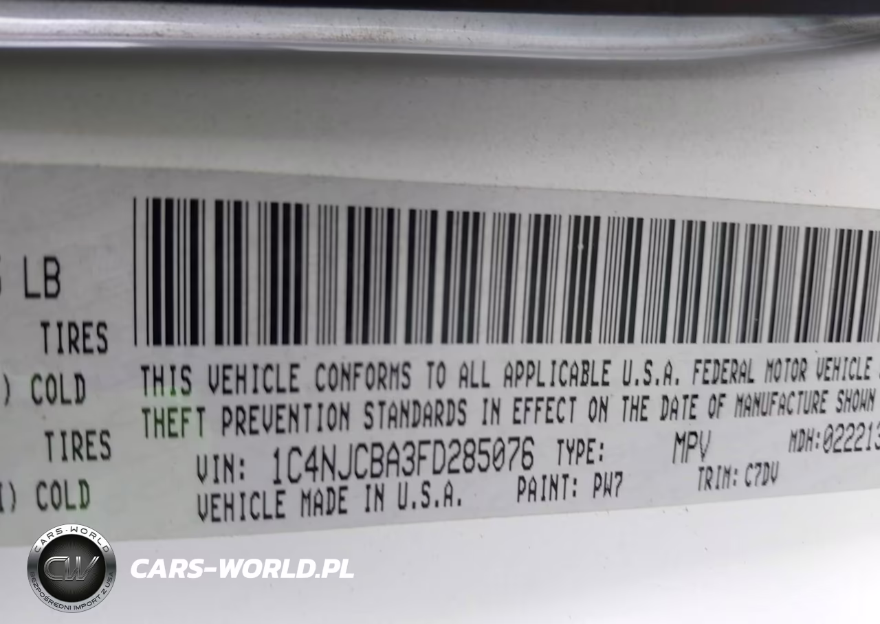 2015 Jeep Compass Sport VIN:1C4NJCBA3FD285076 - 9