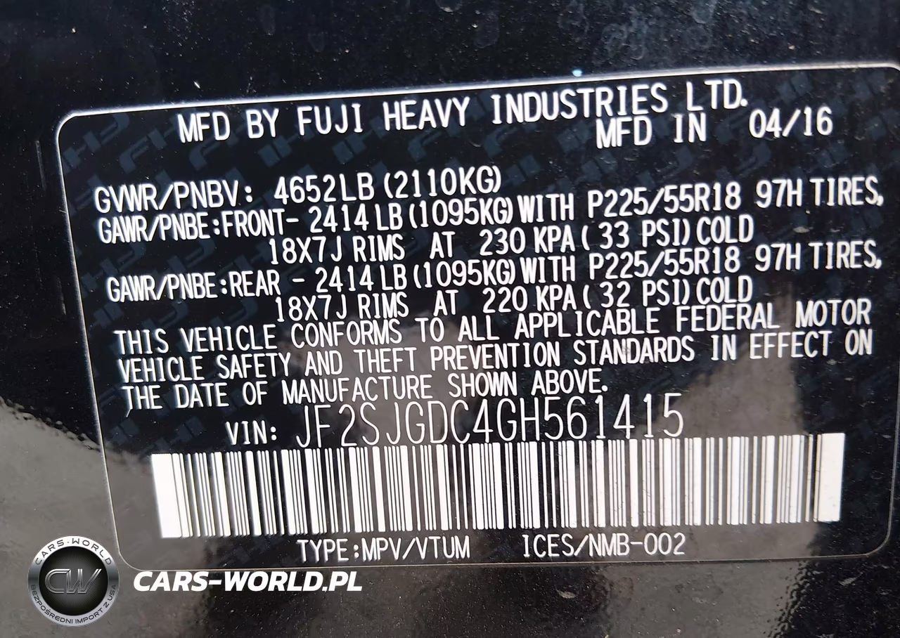 2016 Subaru Forester 2.0Xt Premium VIN:JF2SJGDC4GH561415 - 9
