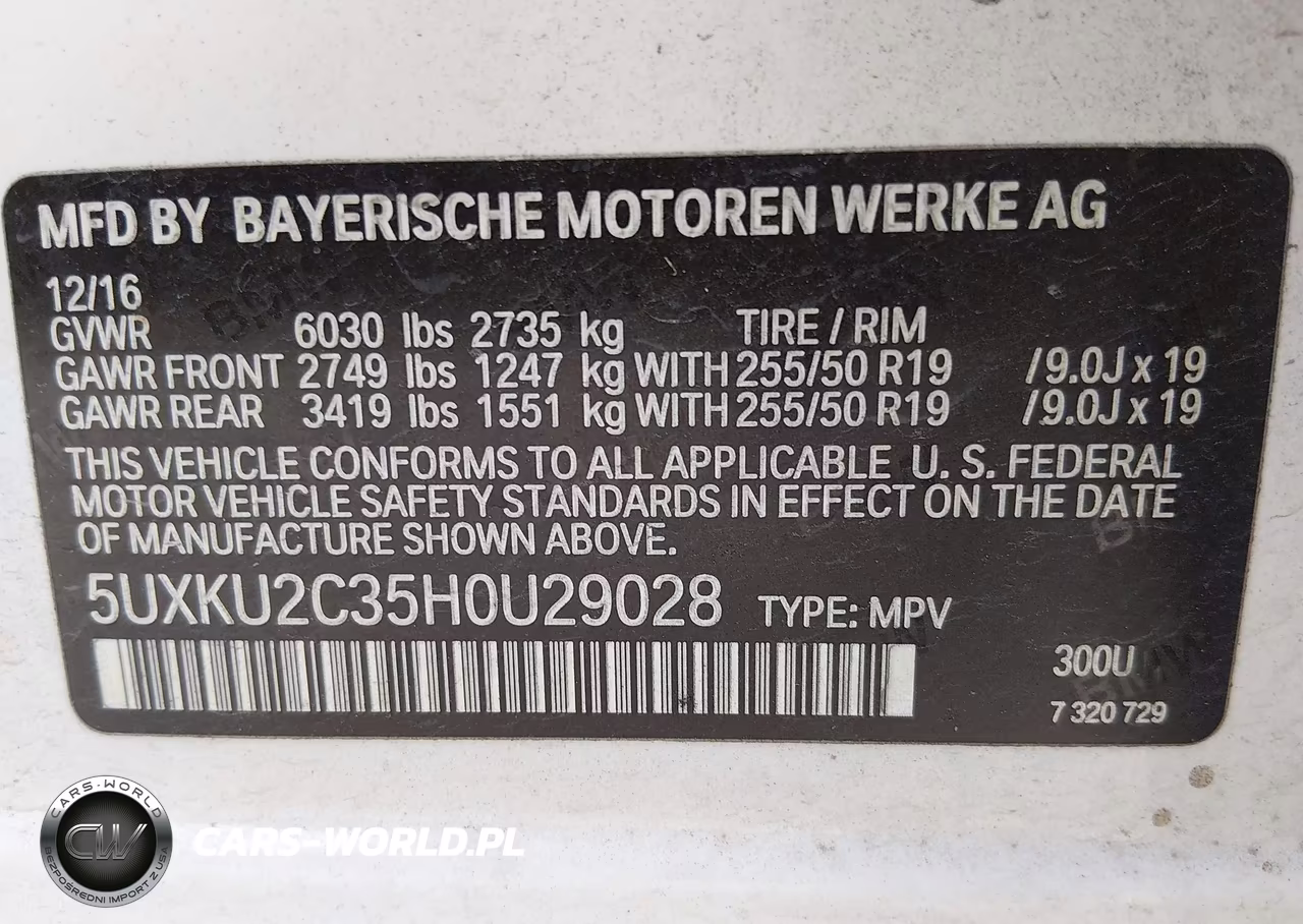 2017 BMW X6 xDrive35I VIN:5UXKU2C35H0U29028 - 9