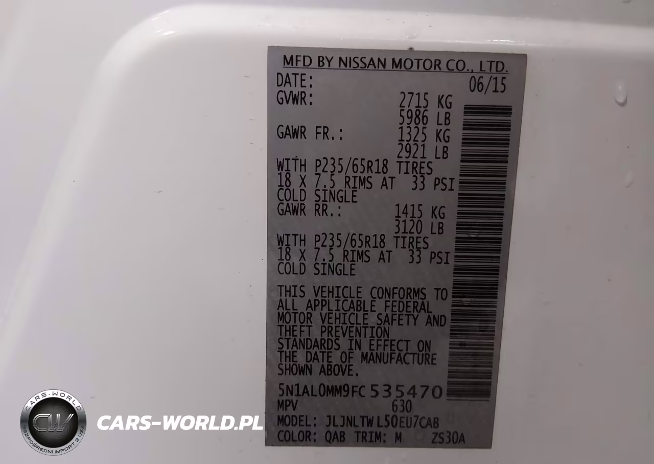 2015 Infiniti Qx60 VIN:5N1AL0MM9FC535470 - 9