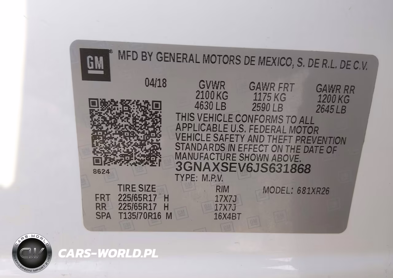 2018 Chevrolet Equinox Lt VIN:3GNAXSEV6JS631868 - 9