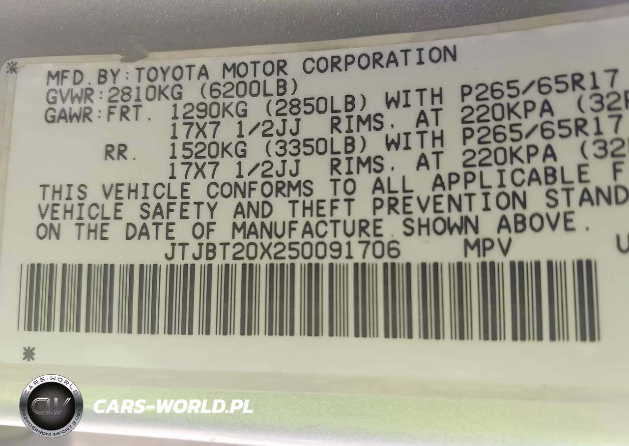 2005 Lexus Gx 470 VIN:JTJBT20X250091706 - 9