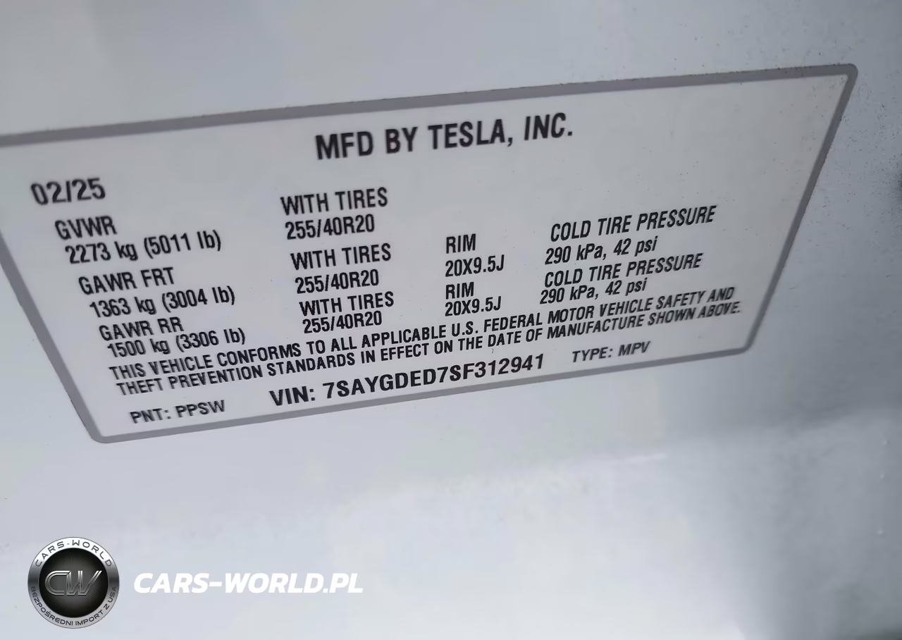 2025 Tesla Model Y Long Range Dual Motor Rear-Wheel Drive VIN:7SAYGDED7SF312941 - 9