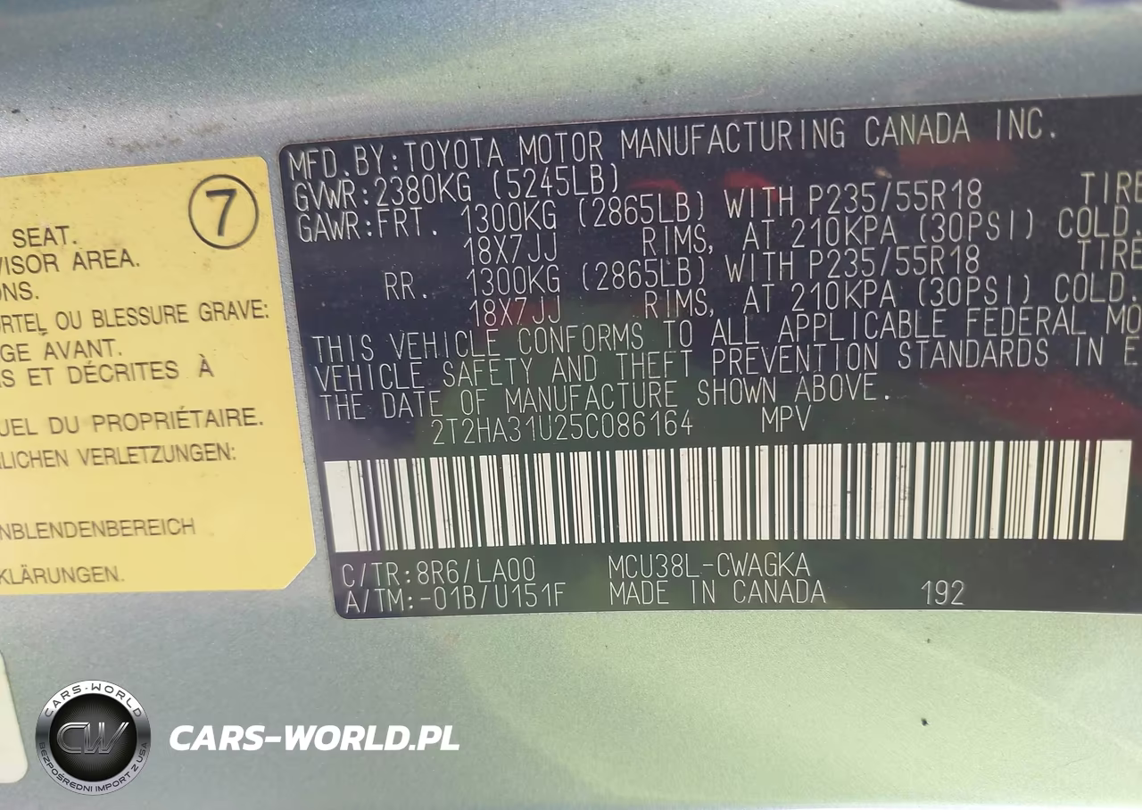 2005 Lexus Rx 330 VIN:2T2HA31U25C086164 - 9