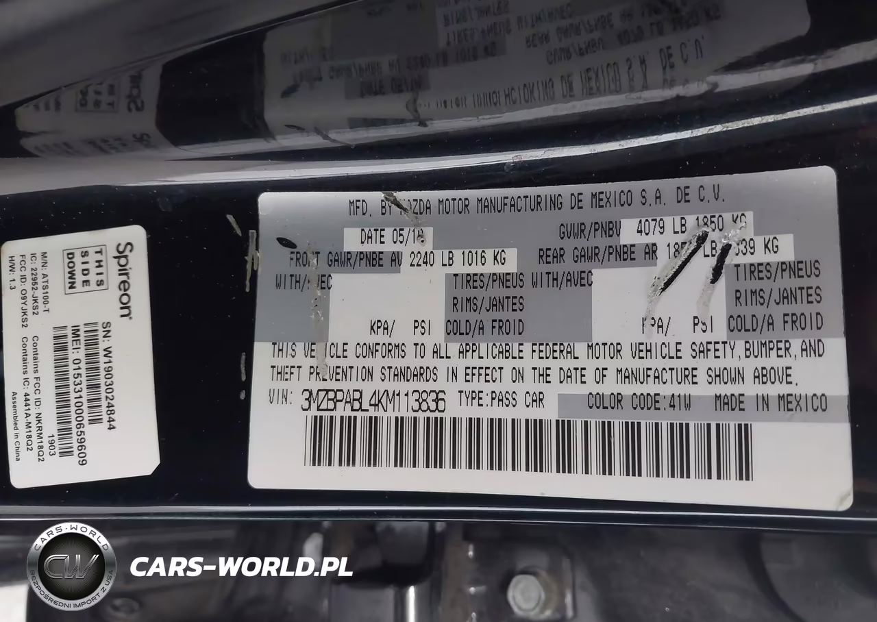 2019 Mazda Mazda3 VIN:3MZBPABL4KM113836 - 9