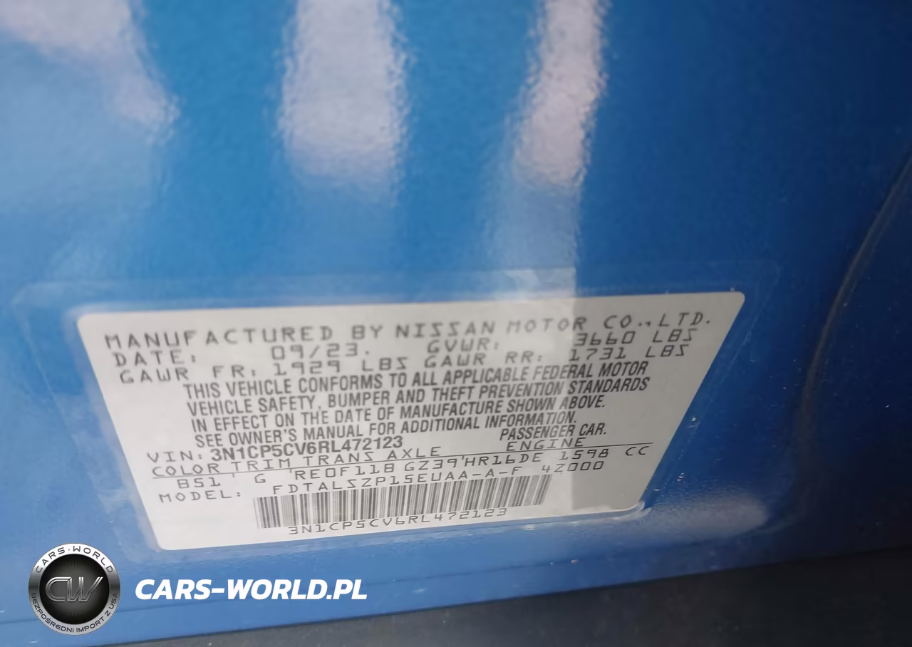2024 Nissan Kicks Sv Xtronic Cvt VIN:3N1CP5CV6RL472123 - 9