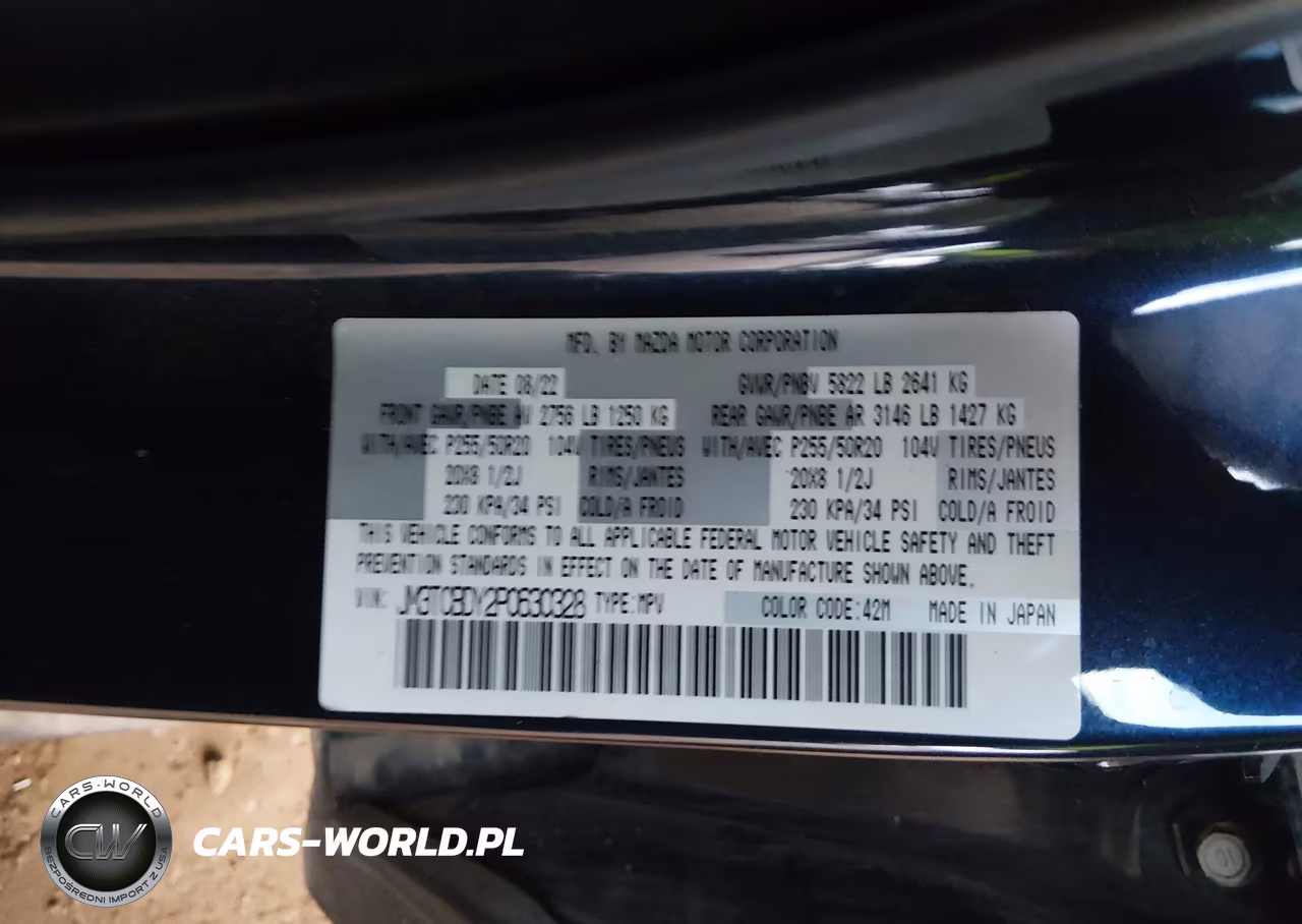 2023 Mazda Cx-9 Grand Touring VIN:JM3TCBDY2P0630328 - 9