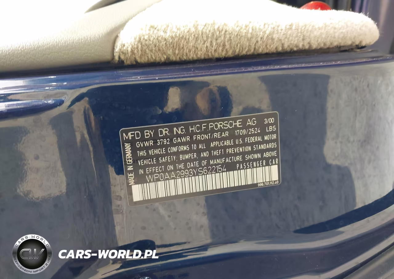 2000 Porsche 911 Carrera-Carrera 4 VIN:WP0AA2993YS622154 - 9