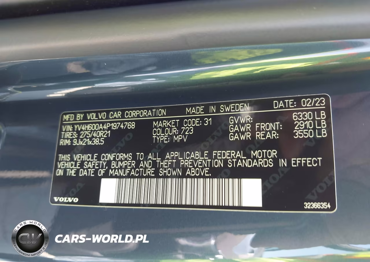 2023 Volvo Xc90 Recharge Plug-In Hybrid T8 Ultimate 6-Seater VIN:YV4H600A4P1974768 - 9