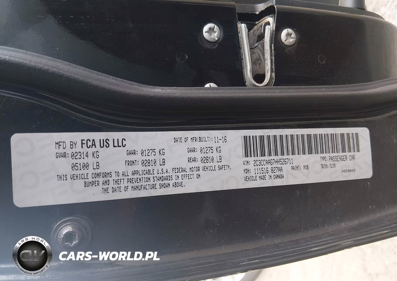 2017 Chrysler 300 Limited VIN:2C3CCAAG7HH526711 - 9