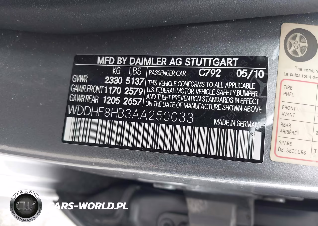 2010 Mercedes-Benz E 350 4Matic VIN:WDDHF8HB3AA250033 - 9