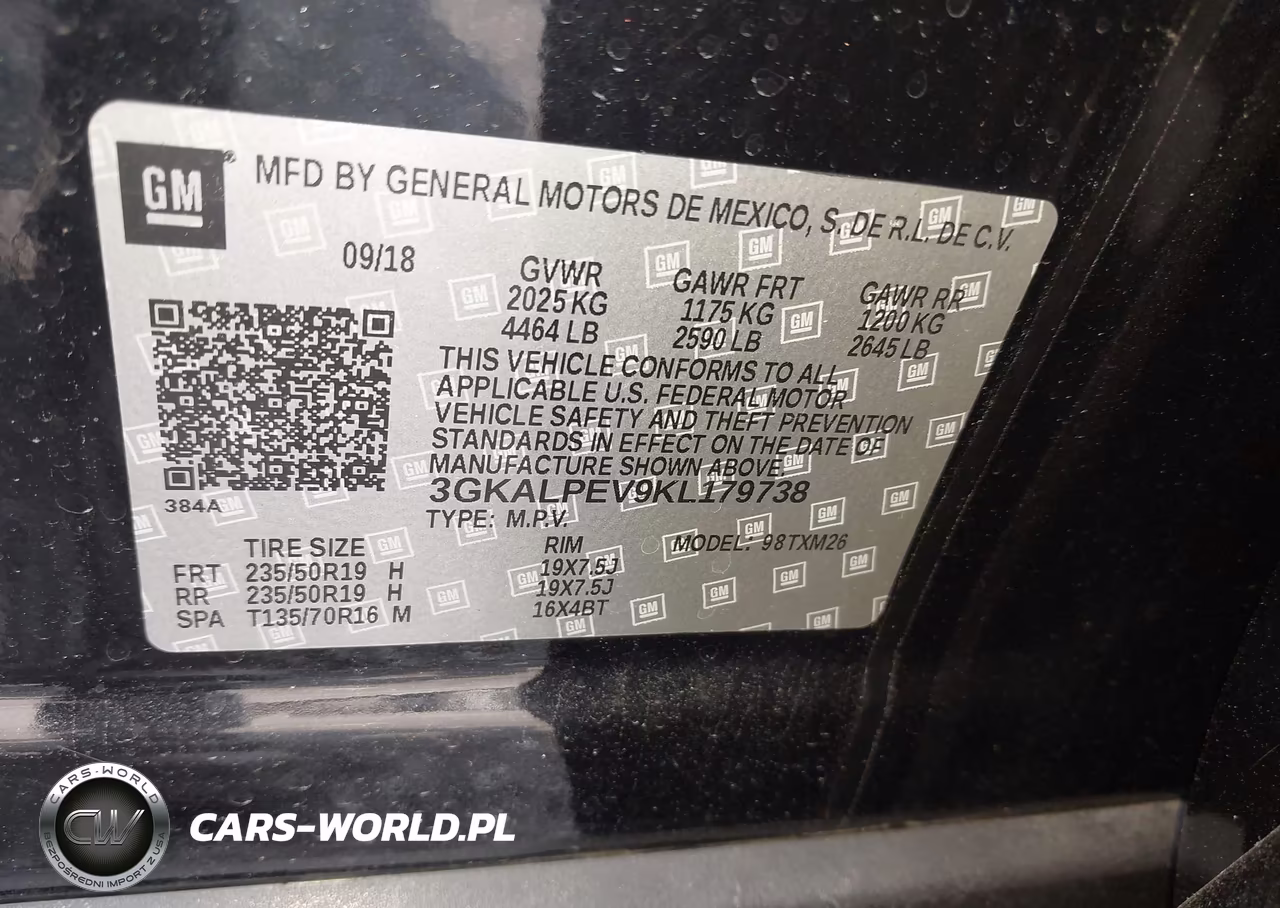 2019 GMC Terrain Slt VIN:3GKALPEV9KL179738 - 9