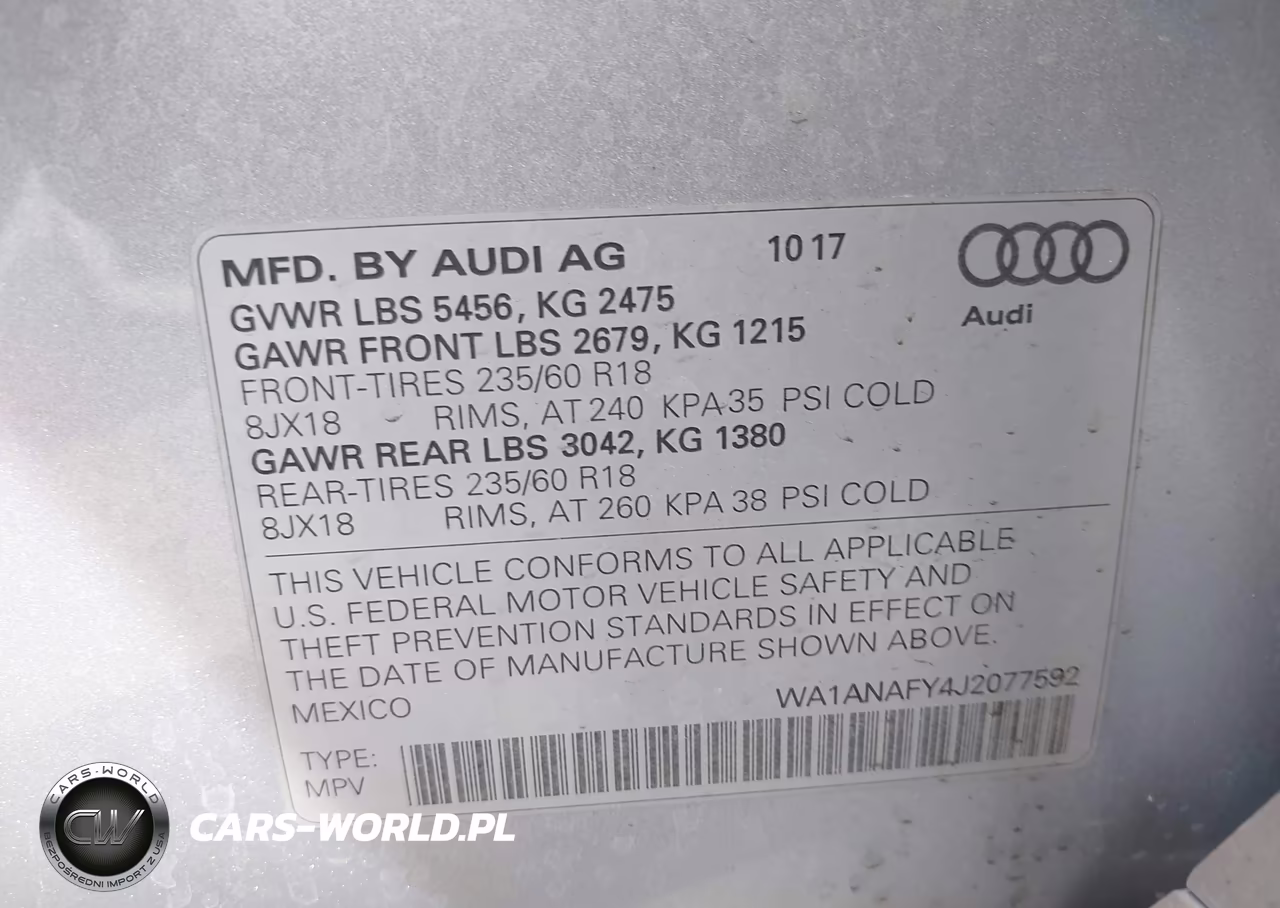 2018 Audi Q5 2.0T Premium-2.0T Tech Premium VIN:WA1ANAFY4J2077592 - 9
